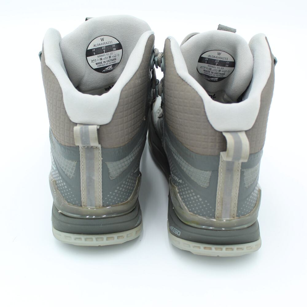 Altra Lone Peak Hiking Trail Boot Womens 7 ALL WTHR Mid Gray Waterproof Outdoor - Picture 4 of 10